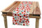 ABAKUHAUS Essen Tischläufer, Vegetarian Lifestyle Tomaten, Esszimmer Küche Rechteckiger Dekorativer Tischläufer, 40 x 180 cm, Vermilion Grün und Weiß