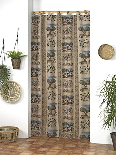 Martina Home Cortina Trabillas ALPUJARRA Aceite 140X260 - Unico