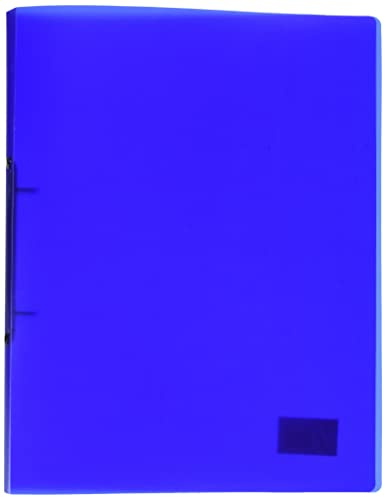 Kangaro Ringbuch Transparant Blau (PP, DIN A4, 2-Ringe 16mm O-Mechanik, Rücken 20mm)