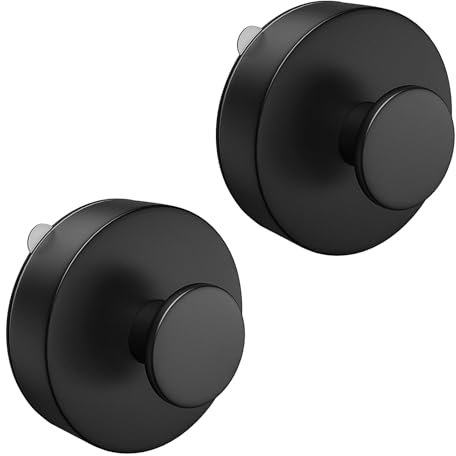 flintronic 2 Piezas Ganchos ventosa de Succión, Colgador Toalla baño, Gancho ventosa de Vacío, Pared sin Taladro Gancho de Pared para Colgar Llaves Abrigos Ropa Bolsos Ducha Acabado Cepillado