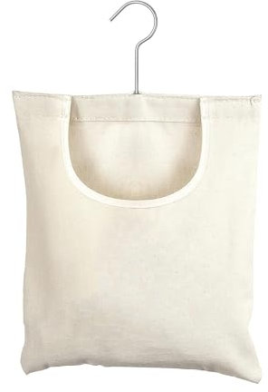 Leinen Wäscheklammerbeutel,32 * 28cm Klammerbeutel für Wäscheklammern Wäscheklammer mit Aufhängehaken Lagerung Tasche,Hängende Korb für Heimgebrauch, Zum Aufhängen,Linen Clothes Peg Bag