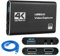 4K HDMI Video Capture Card, USB 3.0 HDMI Video Capture Device Full HD 1080P 60FPS for Game Recording, Live Streaming Broadcasting Computer, Mobile Phone, Video Camera, Game Console, Headphones
