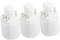 Ciieeo 3 pièces Adaptateur Douille Ampoule à Lot de Convertisseur Prise Broches pour Ampoules LED Installation Facile et Matériaux Résistants à Haute Température