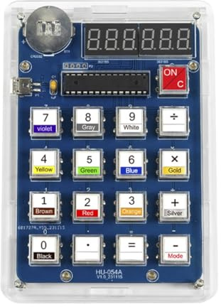 About DIY-kalkylator för att bygga en elektronisk byggsats, MCU-lödträning, experimentövningar, gör-det-själv-lödprojekt med LED-display
