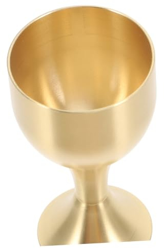 FIXOSHEE Coppa da Altare in Lega di Rame Resistente all'Usura Tazza Decorativa per Offerte Buddhiste Coppa in Metallo da Meditazione e Cerimonie Design Unico per Desktop