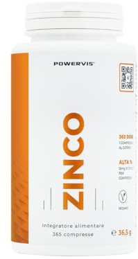 Zinco Bisglicinato Certificato Albion® - 365 compresse - 1 compressa da 15mg al giorno (scorta di 1 anno) - Vegan - Elevata digeribilità ed assorbimento