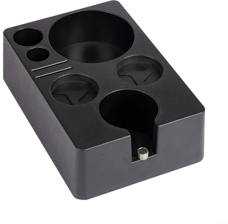 Supporto dinamico regolabile in altezza per manomissioni da caffè, costruito per adattarsi a vari stili di manico senza soluzione di continuità (58 mm nero)