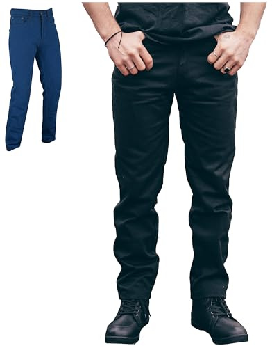 Texpeed Motorcycle Armoured Aramid Jeans Trousers [AA Rated] | Black: 40,34