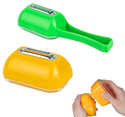 Pelapatate con contenitore, pelaverdure con contenitore per la raccolta, pelapatate da cucina con contenitore integrato, pelapatate con contenitore, pelapatate ergonomico con vassoio di raccolta