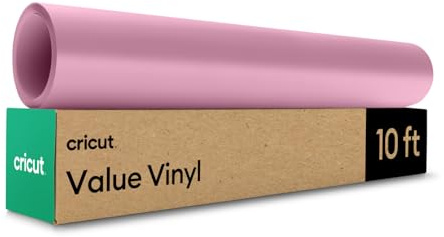 Cricut Value Vinyl | 30.5 cm x 3 m (12 x 10 ft) | Self Adhesive Permanent Vinyl for All Cricut Cutting Machines | Pink