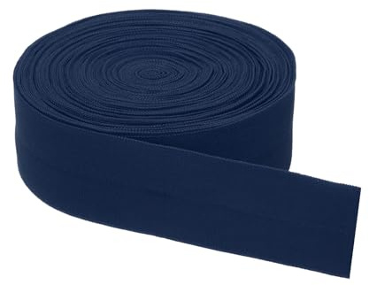 PATIKIL Single Fold Bias Tape, 11 Yards 1-3/16(30mm) Wide Bias Binding Tape Hemming for DIY Crafts Garment Sewing Seaming Piping Quilting, Dark Blue