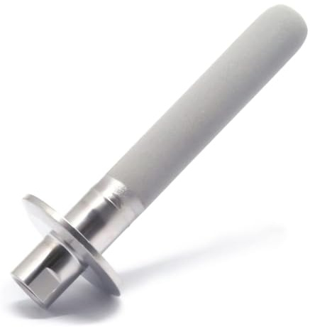 1.5 Tri-Clamp Stainless Steel Diffusion Stone, 2 Micron Aeration, Carbonation With 1/4 NPT CO2 Inlet (4 Length, 1/4 Female NPT)