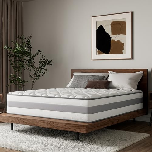 HOMAVO Matratze 140x200 cm 25cm Höhe 7-Zonen Taschenfederkernmatratze Orthopädische Federkernmatratze mit Memory-Schaum Schicht, Härtegrad H3 H4