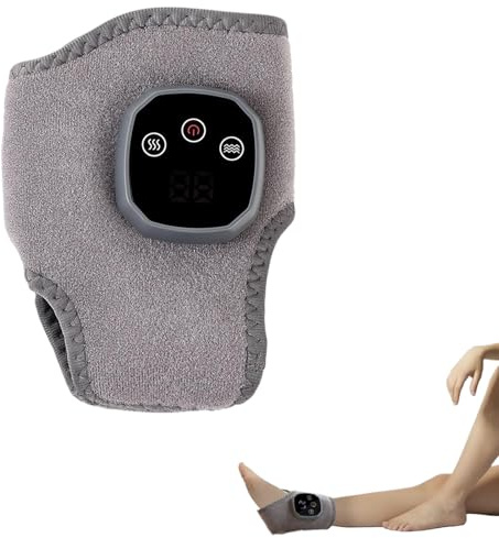 Foot Massager, Ankle Massager, Electric Foot Massagers with 4 Heat Level, Display Rechargeable Feet Massager for Heel, Sole, Arch