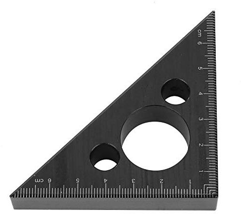 Regla de 45 Grados de Aleación de Aluminio de ángulo Triangular Regla de Carpintería Herramienta de Medición de Alta Precisión para Carpintero
