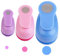 Vegena Stanzer Kreis, 3er Set Motivstanzer Rund Kreisstanzer Lochstanzer Motivlocher Papierstanzer für Kinder Scrapbooking Geschenkanhänger Bastelarbeiten Grußkarten Tischkarten, 10mm 16mm 25mm