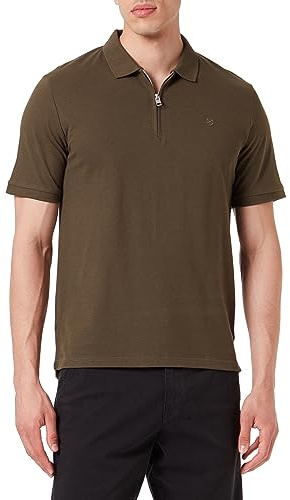 JACK & JONES Herren JPRBLASCOTT Zip SS Polo SN Poloshirt, Grape Leaf, L