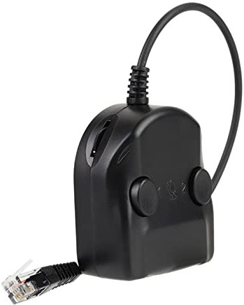 Splitter Training Adapter, Crystal Headset Telephone Splitter Adapter Volume Control Intelligent Sound Closed for Phone Handsets