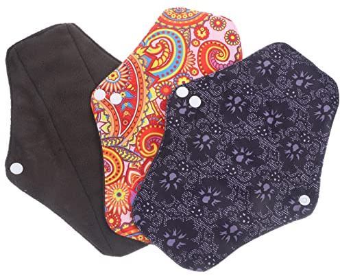 minkissy 3piezas Compresas Femeninas Lavables y Reutilizables Para y Uso Diario