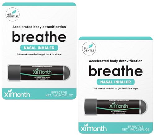 2 Inhalierstift,Inhalierstift für Die Nase,Nasenstift,Sichere und Wirksame Inhaltsstoffe,Einfach zu Verwenden,Verbessern den Atemkomfort,Geeignet für Arbeit,Schule und Alltag