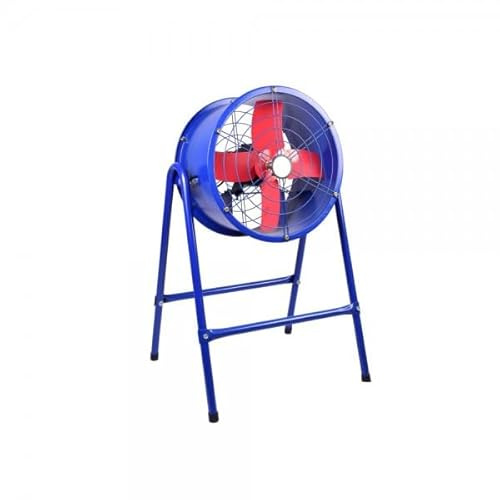 Bilake Ventilador Industrial 370W | Ventilador de Tambor con pie Torrente | Extractor de Aire Industrial metálico Ø 48 cm diámetro