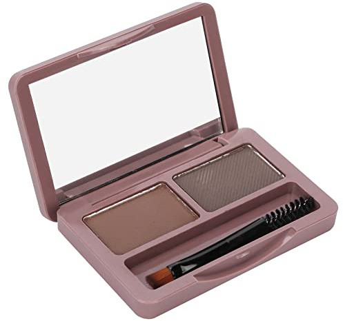 Dioche Polvo Profesional para Cejas a Prueba de Sudor con Brocha Maquillaje de Larga Duración Fácil de Aplicar para Uso Diario Perfecto para Principiantes y Profesionales 02 Gris