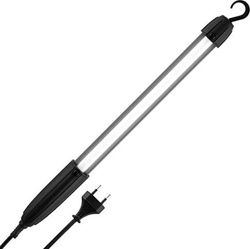 REV 0090950505 handlampa, LED-lampa med upphängningskrok, 5 W, 400 lm, IP20, svart