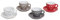 MC-Trend Set 4 Tazzine da Espresso con Piattino con Tazzine a Cuore Espresso Coffee Bistro Evento Cucina Mensa