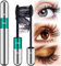 Mascara Wasserfest Schwarz – DRMODE Mascara Cream Wimperntusche mit Silk Fiber, False Lash Look in one Mascara Wasserfest Langanhaltende Wimperntusche Schwarz