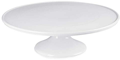 Sweese Porcelain Cake Stand 12-Inch, Round Dessert Display, Elegant White Cupcake Holder for Celebrations, Weddings, Parties – Versatile Serving Platter Premium