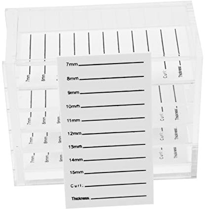 Healeved Contenitore Trasparente Strati Per Ciglia Finte Organizer Pratico Antiurto Per Estensioni Di Ciglia Custodia Per Uso Professionale e Personale