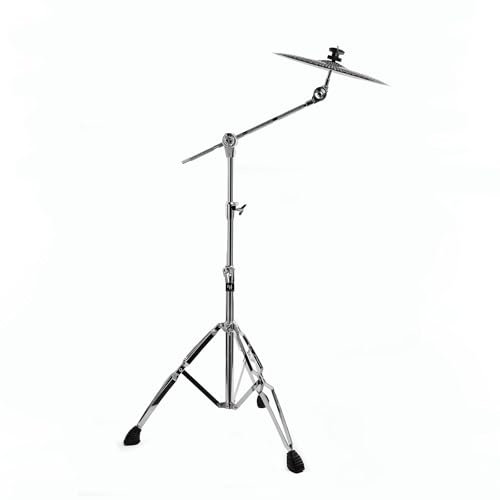 Vaisoeny Beckenständer, doppelstrebiger Beckenständer, verstellbare Höhe 74,9 cm bis 149,9 cm, Beckenständer zur Montage von Crash-, Ride- und Splash-Becken (V-XDJ003)