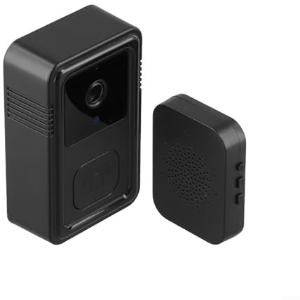 Videocitofono cablato per Smart WiFi abilitato HD con comunicazione interattiva ed efficace imaging in condizioni di scarsa illuminazione per una sicurezza completa (nero)