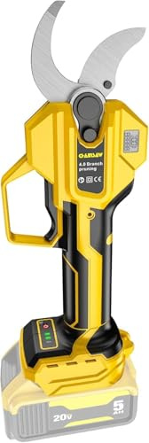 Electric Pruning Shears Cordless Compatibility with Dewalt 20V MAX Battery, 1.6 Cutting Diameter Pruner, Brushless Motor,Pruning Shears for Tree Trimming,LCD Display(NO Battery)