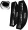 Godox Lichtleiste mit Wabengitter für Softbox Bowens-Halterung, kompatibel mit Godox S-Type Studioblitzleuchten (2pcs FW22x90cm)
