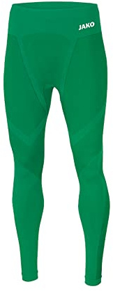 JAKO Herren Long Tights Comfort 2.0, Sportgrün, M