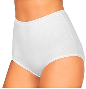 JADEA CULOTTA Donna, Offerta 6 E 12 Pezzi, Slip Donna in Cotone Elasticizzato, Slip Donna Vita Alta 824 (6 Pezzi Bianco, 8)