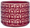 Nordring Pot de fleur Cross - Pots de Fleurs décoratifs Couleur pour intérieur Style rétro créatif S (10 cm ø), rouge, Céramique