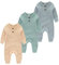 Chamie Baby Romper Newborn Knitted Jumpsuit Long Sleeve Baby Boys Girls Footless One-Piece Suit 0-24 Months,3 Pcs,Blue,Green,Almond