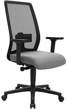 Topstar EUROSTAR 200 Bürodrehstuhl, Kunststoff, Hellgrau/Schwarz, Standard