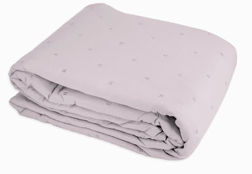 Tata Home Trapuntino Singolo Autunnale Primaverile Copriletto Trapuntato Imbottito Mezza Stagione Extra Morbido Misura 170x250 cm Mod. Soft Colore Lilla