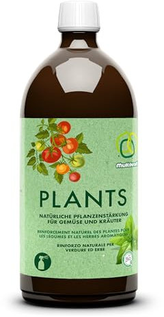 Multikraft Plants - Natürliche Pflanzenstärkung für Gemüse & Kräuter - Effektive Mikroorganismen & Pflanzenextrakte - Haltbarkeit & Geschmacksintensität der Pflanzen verbessern, 1 Liter