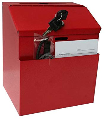 YBVBCXCB Buzón de Correos, buzón de Correos de Estilo Americano Simple con Cerradura, buzón de Seguridad de Metal para Exteriores, 2 Llaves para Pared Exterior, Boda
