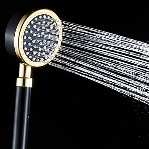 Shower Head Pressurized Handheld Shower Head Bathroom High Pressure Shower Set with Silicone Nozzles Built-in Filter Cotton Showerheads for Spa Pool