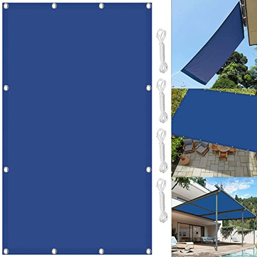 Tenda parasole resistente all'acqua, copertura UV per patio, con 4 corde, per giardino, cortile, prato, terrazza, perfetto per protezione solare e ombra