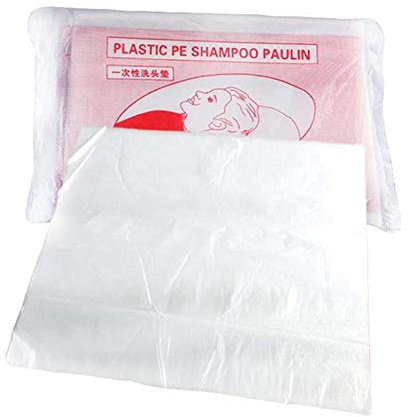 Mantelle per Parrucchiere, 100 Pezzi Mantelline Monouso per Taglio di Capelli Trasparente Impermeabile in Plastica Scialle per Capelli Lavaggio per Capelli Cappe per Parrucchiere