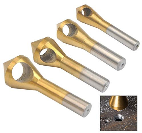 XLKJ 4 pezzi fresa per sbavare smusso per tagliare in metallo legno e plastica