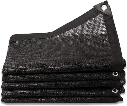 Shade Cloth Shade Netting Garden, Shade net Sunblock Shade Cloth Net Mesh Tarp 80% Sunshade net, Greenhouse Shading Net for Garden Plant Outdoor Patio Pool (Black 8-PIN 95%, 3x4m)