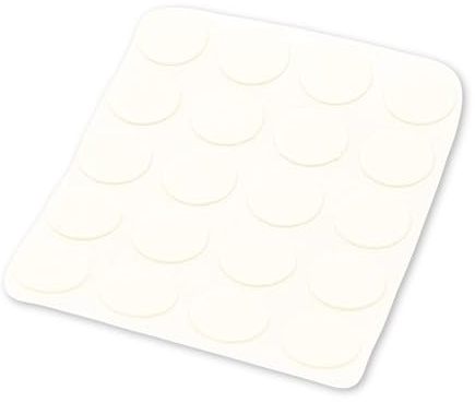 20x Selbstklebende Abdeckkappen für Schrauben, Bohrlöcher & kleine Macken - Universell einsetzbare Schraubenabdeckung (Weiß, Ø 13 mm)