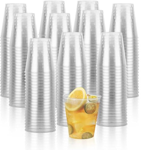 AHAQU 300PCS Plastic Shot Glasses 50ml/2oz Reusable & Durable Mini Shot Glasses, Multi Use Crystal Clear Hard Cup for Party, Birthdays, Wedding, BBQ, Festival